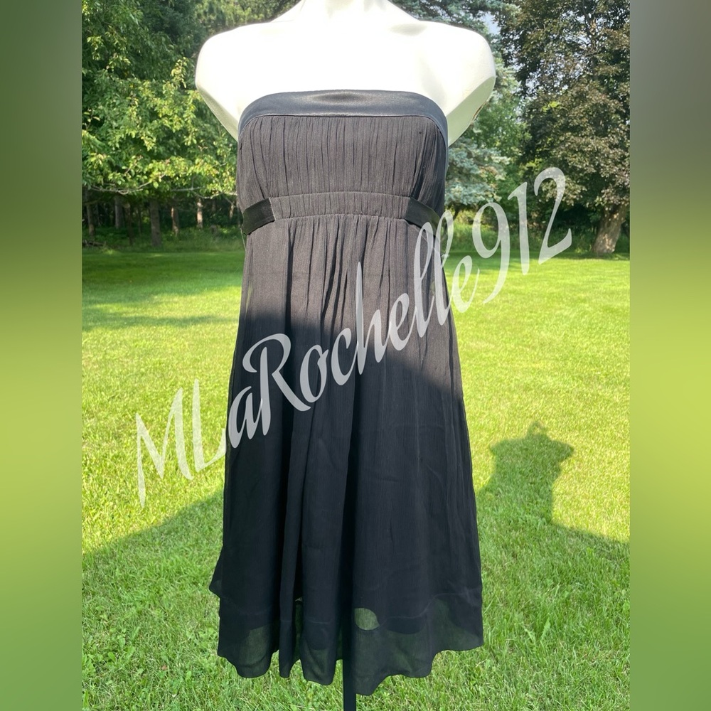 BCBG strapless silk dress